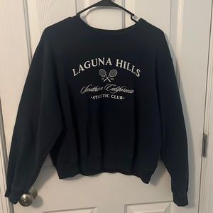 Navy Blue Hollister Crewneck